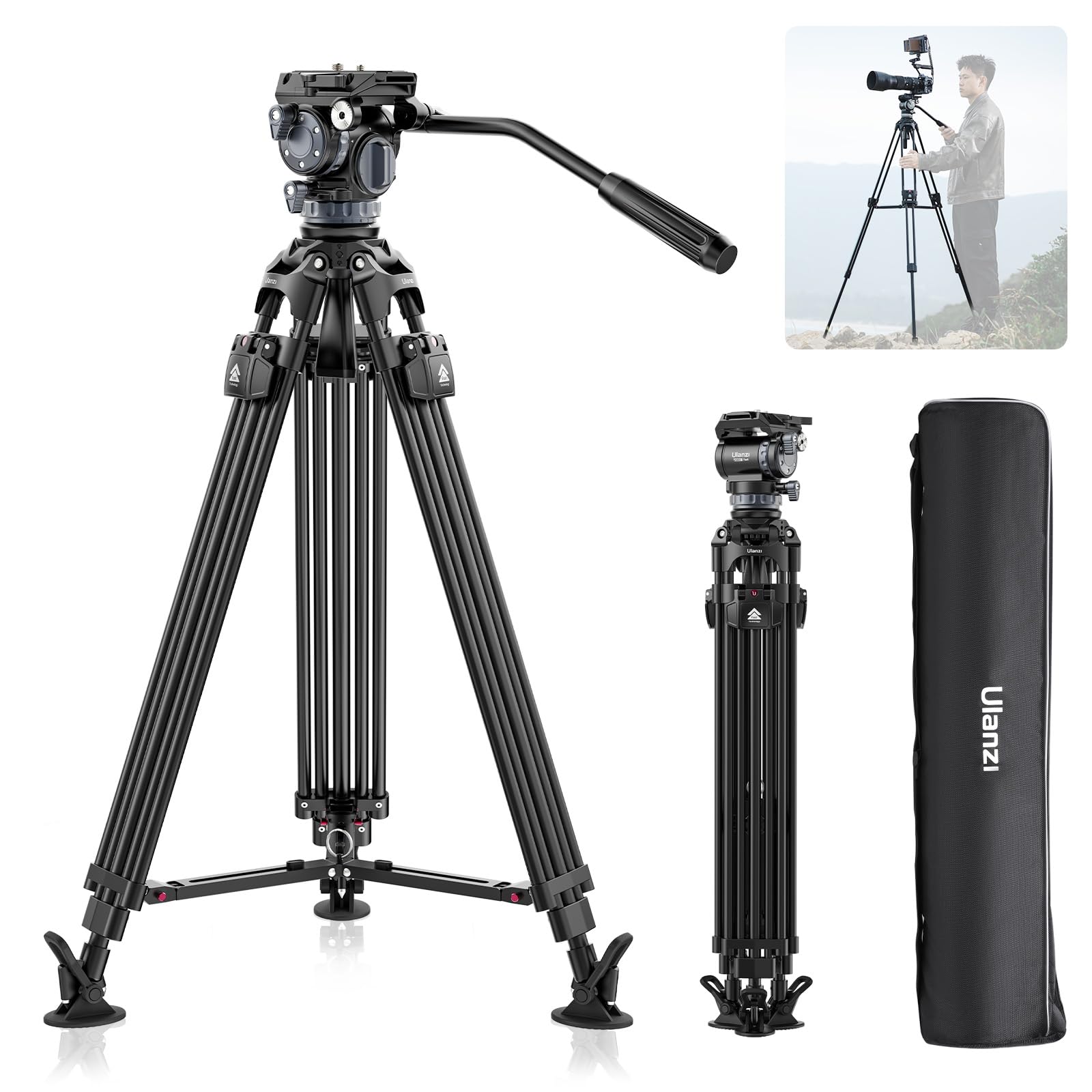 Amazon.com : VIJIM TT48 Camera Tripod, 64inch Professional Heavy